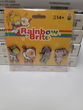 Retro 80s Rainbow Brite SDCC 24 40 Year  Exclusive 4 Pack Enamel Pin Set New