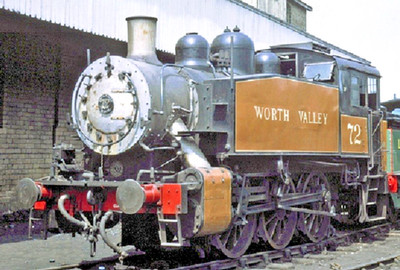 HO/OO, Bachmann MR-108 - US-Locotender Klasse-0-6-0T Worth Vally Nr.72 - Rarität