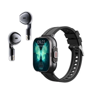 2-in-1 Smart Watch Bluetooth Earbuds,HR/BP/SpO2 Fitness Tracker,Wireless Headset