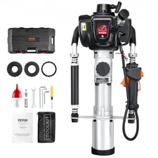 VEVOR 37.77cc Gas-Powered T Post Driver,4-Stroke Engine Gasoline Fence Piling Po