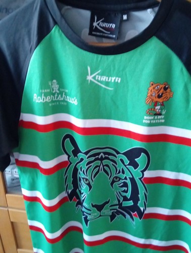 Karuta Leicester Tigers Short Sleeve Charity Rugby Union Shirt Sleeve Medium - Picture 2 of 6