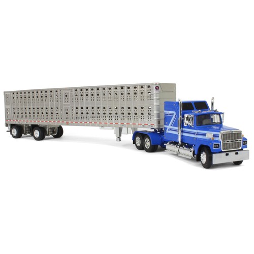 DCP 1/64 Ford LTL 9000 60in Aerodyne Sleeper & Wilson Livestock Trailer 60-1769 - Picture 2 of 6