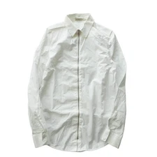 BALENCIAGA Sale 2 OFF for great savings Zip-up Shirt Top Cotton 34 White Used F/