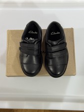 Clarks Scala Skye T Boys Black Leather Kids Smart School Shoes Uk Sizes 7 G ~NEW