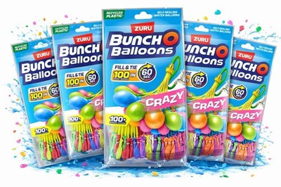 ZURU Bunch O Balloons 100+ Quick Fill Self Sealing Water Balloons 5Pk 