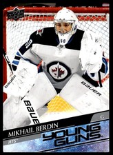 2020-21 UPPER DECK YOUNG GUNS ROOKIE Mikhail Berdin Winnipeg Jets #242 R49