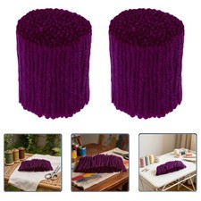12 Rolls Latch Hook Rug Yarn - Purple Pre-Cut Wool Yarn - DIY Rug Making