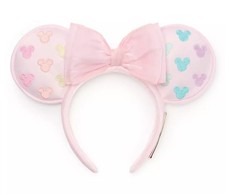 Disney Stoney Clover Lane Pastel Mickey Mouse Icon Ears Headband Rainbow NWT'S !