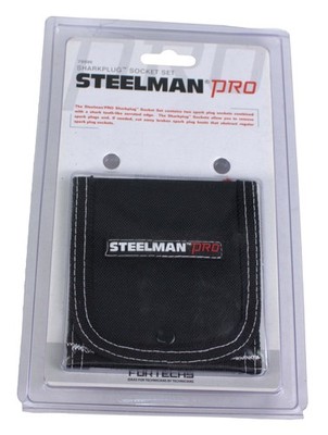 Steelman Pro Sparkplug Socket Set Sizes 5/8'' 13/16'' Storage Pouch Model ID 79996