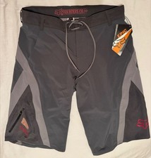 NWT FOX RACING EPIC Lined Shorts   Charcoal/Medium Grey Mens Size 36
