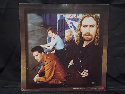 Chad Kroeger, Ryan Peake & Mike Kroeger Signed Nickelback Silver Side Up Cover