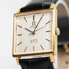 Vintage 1966 *N MINT* OMEGA De Ville x Meistar Cal.671 Automatic Gold 26mm Men's