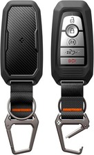 Spigen Rugged Armor Key Fob Cover with Carabiner  Keychain Designed for Ford F1