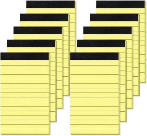 Yellow Note Pads 3x5 Small Notepads Memo 3 x 5 Inch,  - Picture 1 of 7