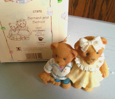 BERNARD and BERNICE Cherished Teddies Members Only Figurine CT972
