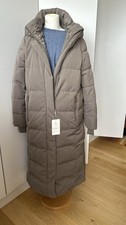 Zara Langer Daunenmantel Mantel Steppmantel in Taupe Gr M 38 40 Neu