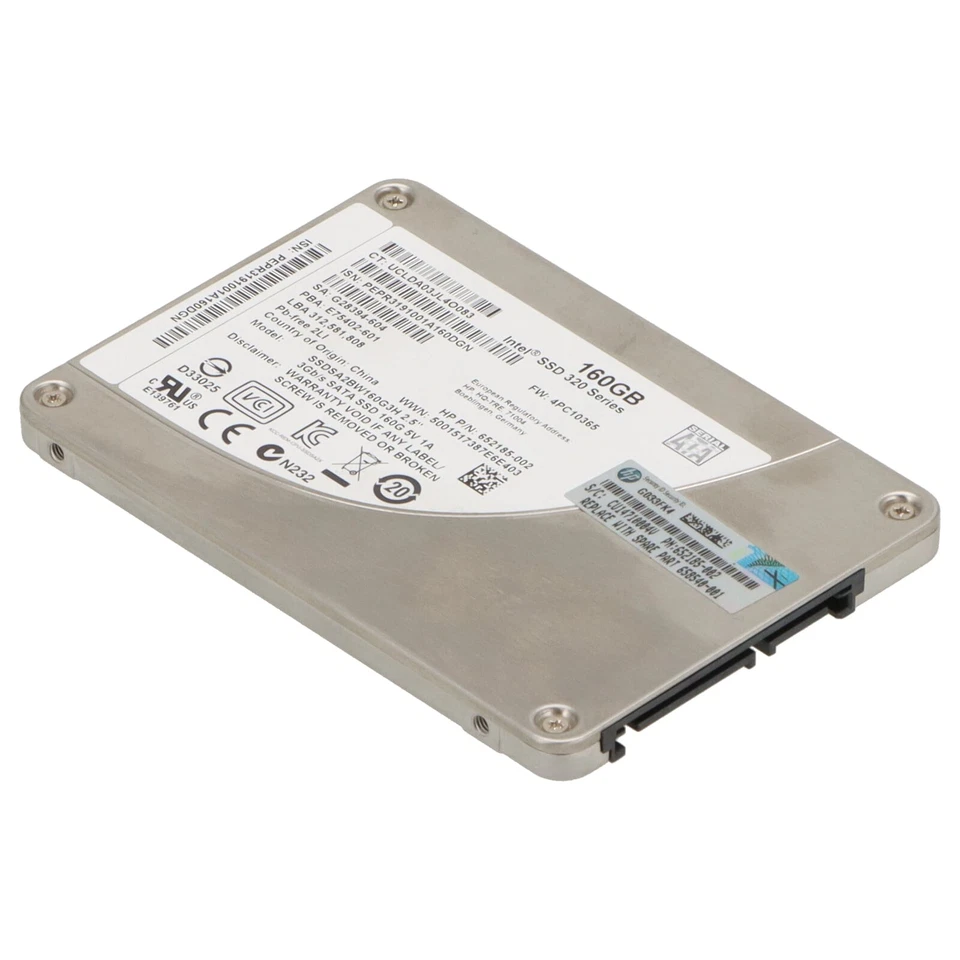 HP SATA-SSD 160 GB SATA2 2,5" Z400 - 658540-001