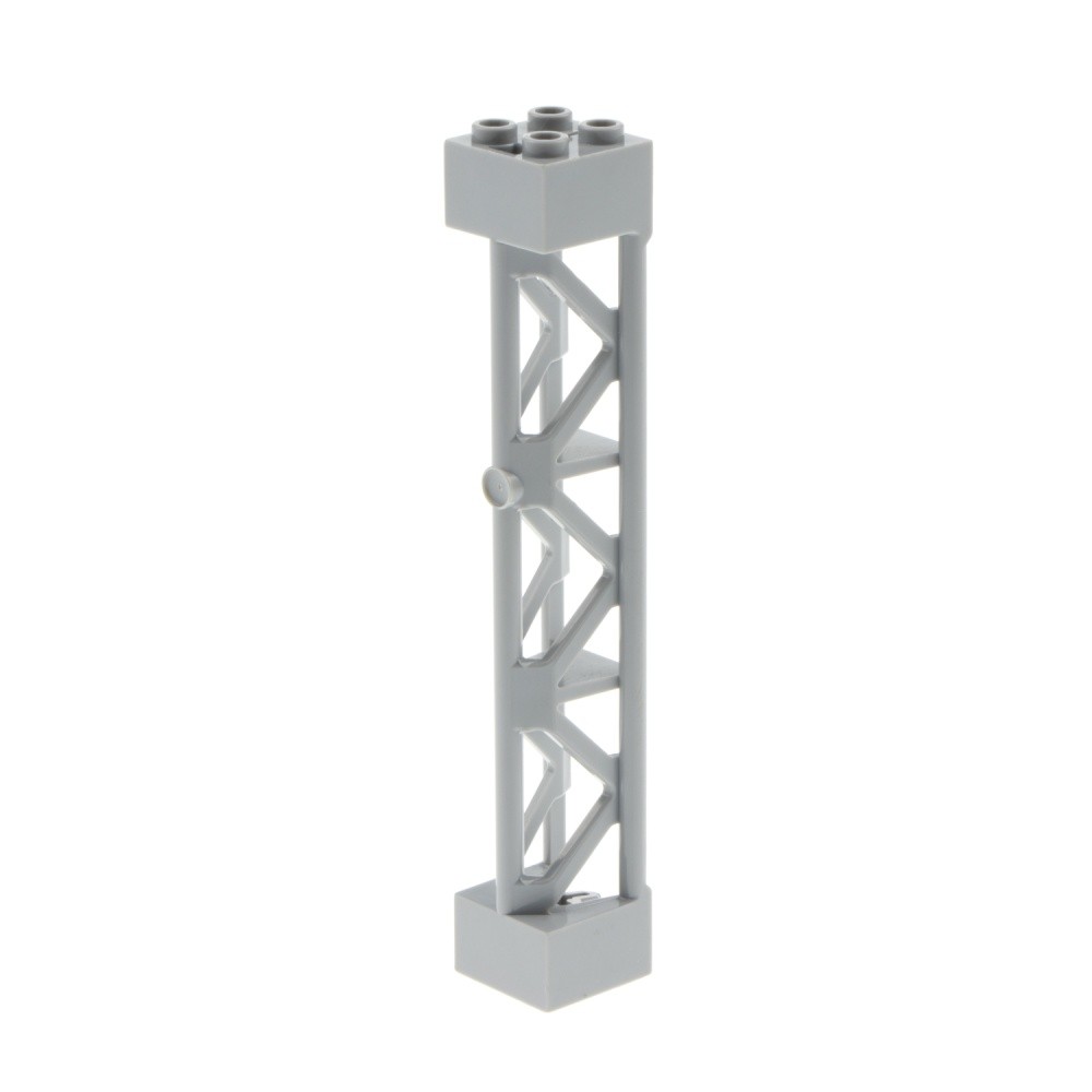 1X Lego Support 2X2X10 New Light Gray Type4 Beam 3 Posts 6186292 4687 95347