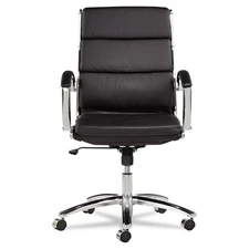 Alera NR4219 Neratoli Series Mid-Back Slim Profile Faux Leather Chair New
