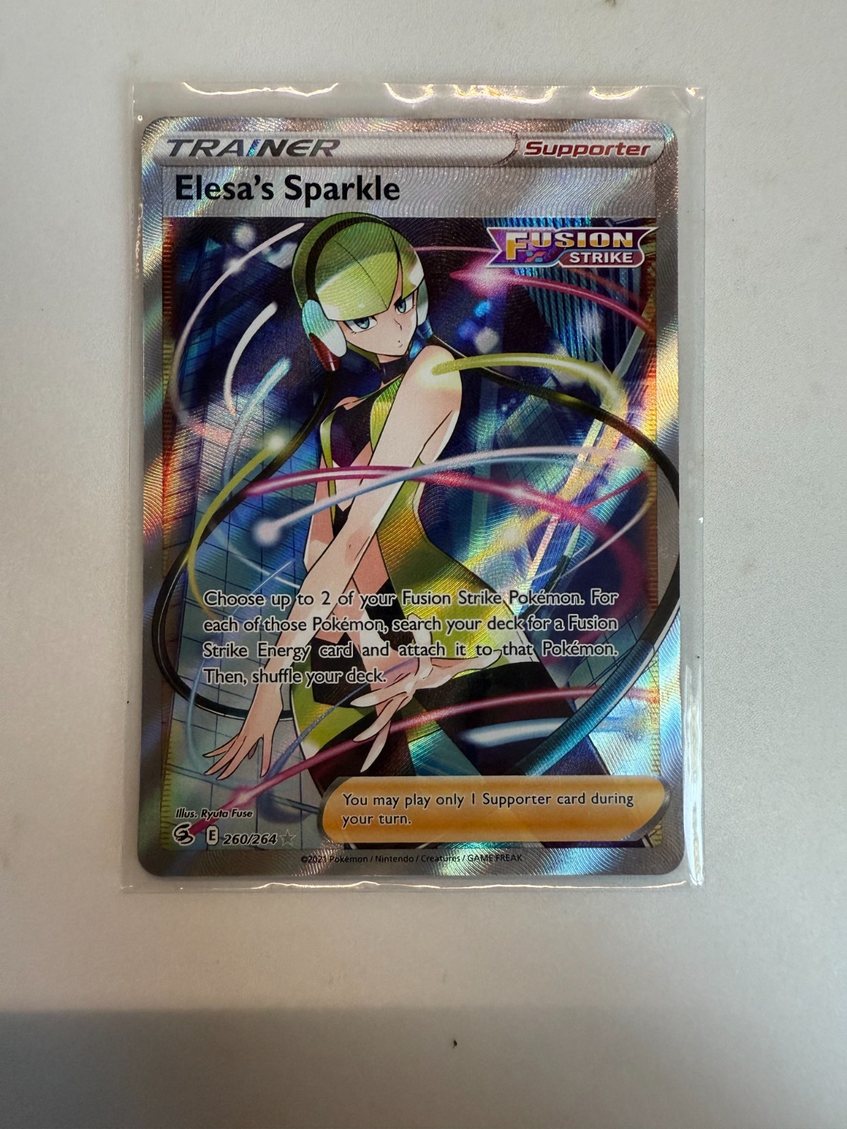 Pokemon - Elesa's Sparkle - 260/264 Fusion Strike - Ultra Rare Full Art - NM