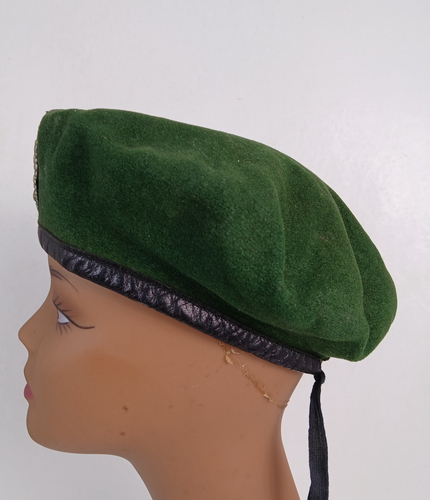 Cappello berretto vintage Eulan Bayer Mottenecht di Leverkusen lana verde tedesco - Foto 4 di 9