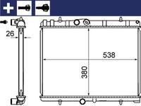 Mahle KüHler, MotorküHlung CR 2014 000S FüR CitroËN DS Opel Peugeot