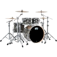 DW Collectors 4-Piece SSC Maple Shell Pack With Chrome Hardware Silver Abalone