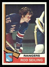 1974-75 Topps Rod Seiling #102 - New York Rangers - NM+