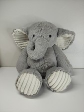 Lambs  Ivy jungle safari elephant plush baby toys nursery decor gray EUC