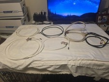 LOT OF MISCELLANEOUS CABLE, AUDIO VIDEO CABLES 2 SPLITTERS 2.5 LBS FREE SHIP