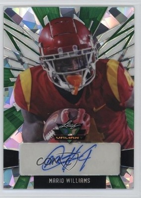2022 Leaf Valiant Portrait Green Crystals /30 Mario Williams #PA-MW2 Auto 11xt