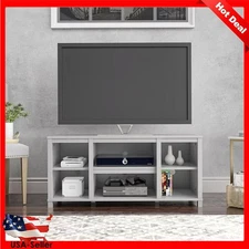 Modern Parsons Large TV Stand Entertainment Centers Living Room Furniture Gray