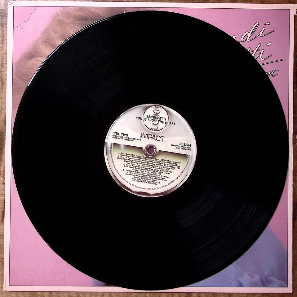 SANDI PATTI SONGS FROM THE HEART IMPACT RECORDS EXC VINYL LP 191-64 - Image 4 of 4