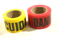 Caution Tape Danger Cuidado Red  Yellow 2 Rolls