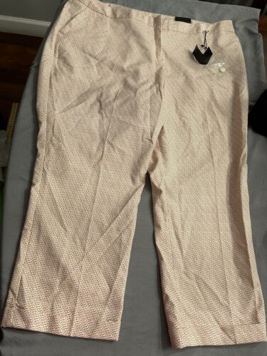 Lane Bryant mehrfarbige Caprihose mit Tupfen Größe 20 neu mit Etikett NEU
