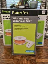 LOT of 3 Premier Pet WIRE  FLAG GFRA-500 Expansion Set dog fence 500 ft each