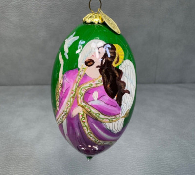 Li Bien Angel with Doves Christmas Ornament Pier One 2014 with Box