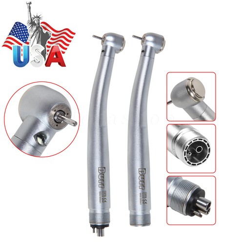 USA Dental Fiber Optic LED E-generator High Speed Handpiece 2/4 Hole NSK Style - Picture 15 of 43