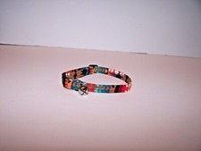 Wet Nose Designs Colorful Sunset Aztec Cat or Kitten Collar Southwestern Orange