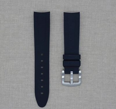 Tempomat 21mm Schwarz Gummiband Für Rolex Submariner 41mm, Explorer II