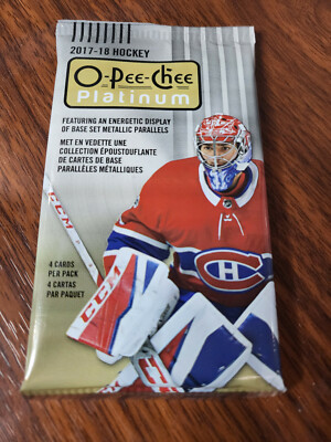 2017-18 O-Pee-Chee Platinum Hockey 4 Card Blaster Pack - See Complete checklist