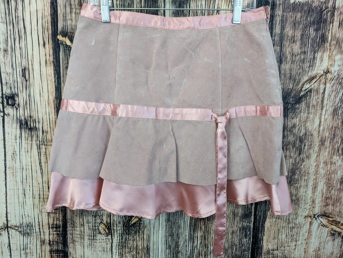 Pink leather top skirt ebay