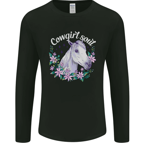 T-shirt Femme Manches Longues - Tee Hunt - Cowgirl Rodéo Danse Country - Bleu