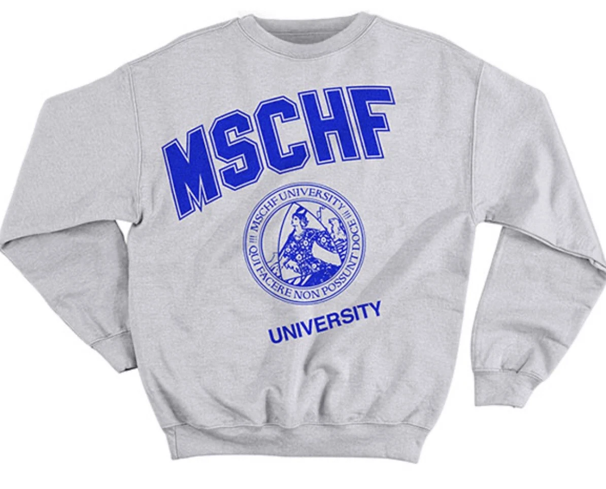 Grey college on sale sweater