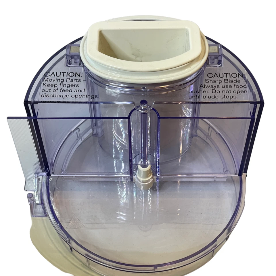 Braun Multipractic Food Processor Wide Feed Work Bowl Lid Chute Pusher 4261 4262 - Image 4 of 4