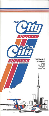 City Express system timetable 3/18/85 [6022] Buy 4+ save 25%