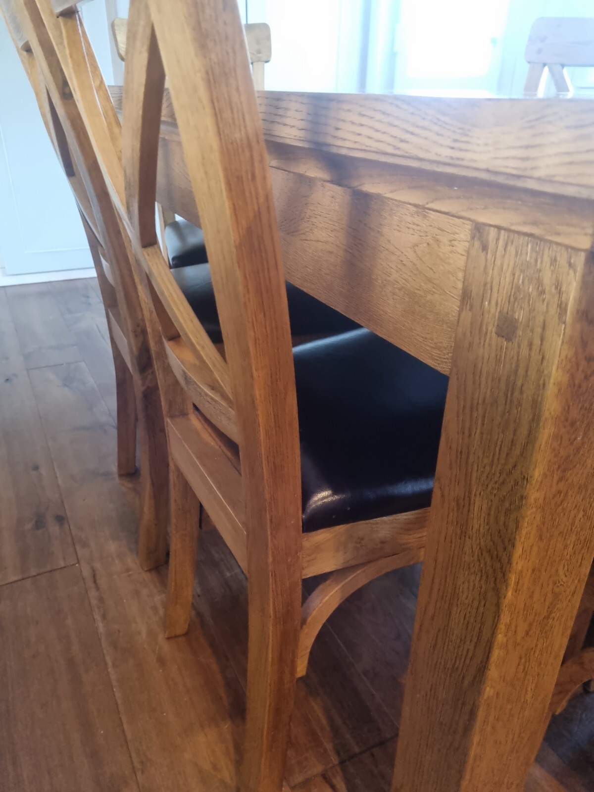 Oak Furniture Land Kitchen Table 6 Chairs Dining eBay