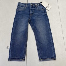 Zara Blue Denim Regular Fit Jeans Toddler Size 3T New Defects