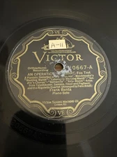 Victor 78 RPM Frank Banta - An Operatic Nightmare 20667 V+