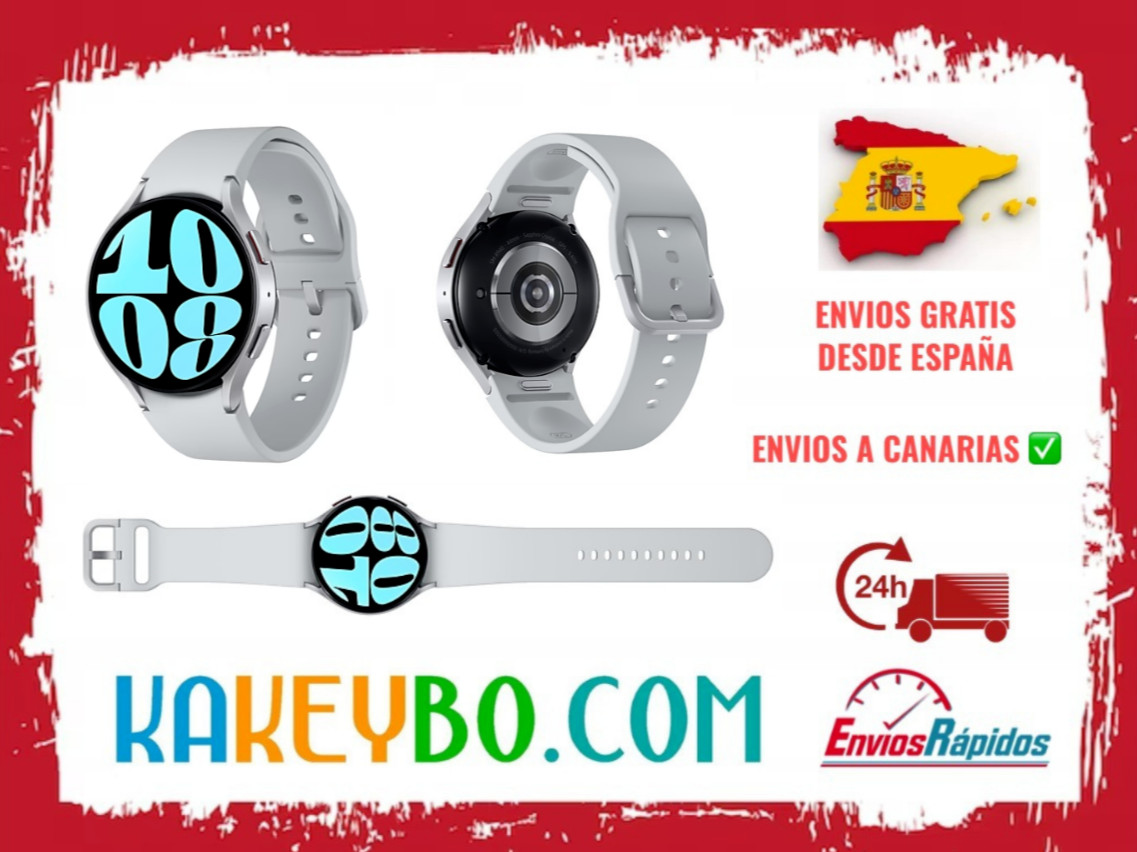 Reloj inteligente ORIGINAL PLATEADO SAMSUNG Galaxy Watch 6 BT 44mm ENVIO 24H